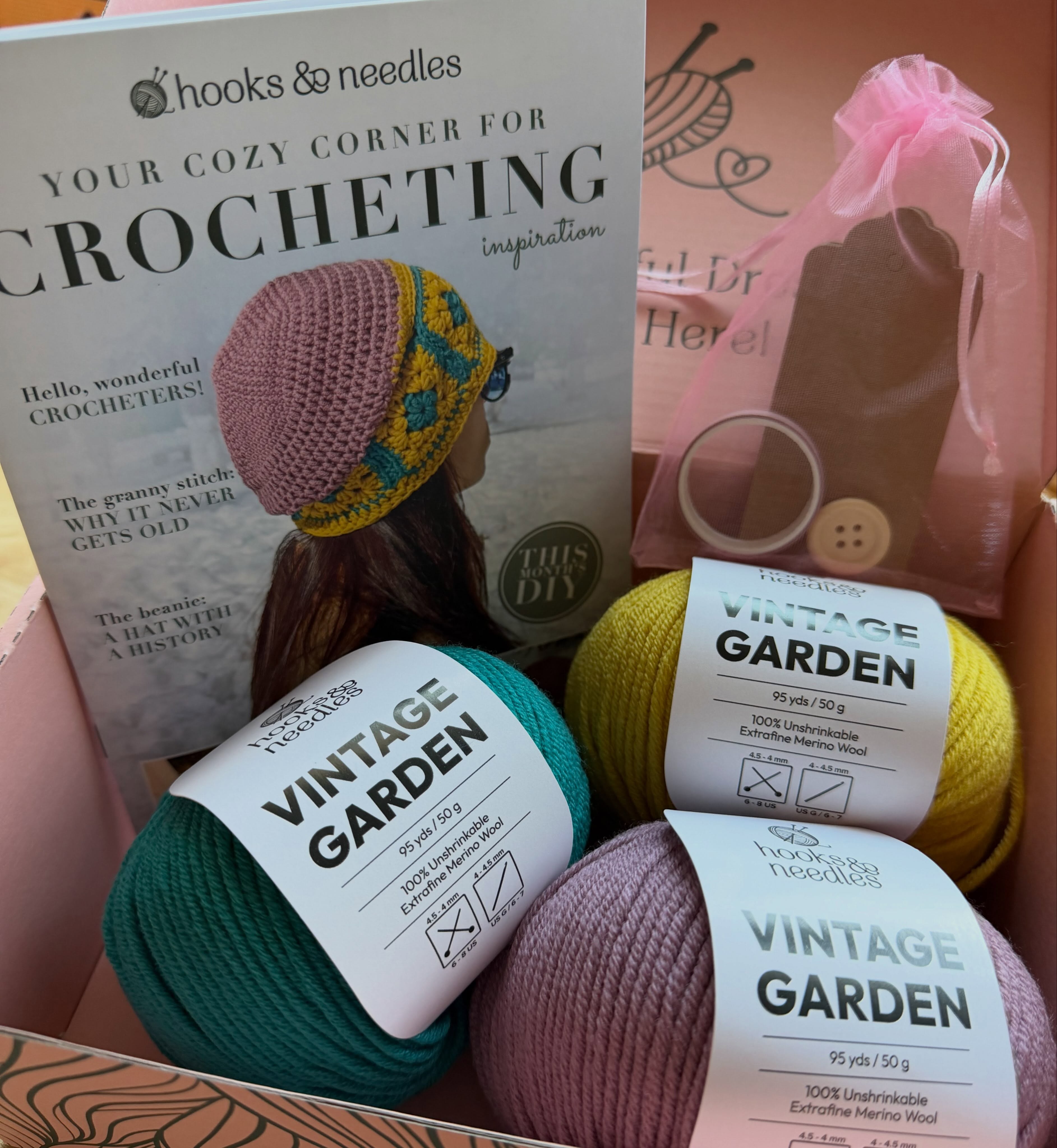 🧶@hooksneedlescom Box 5 is here! I’m loving the colors of this cozy wool yarn. 

🤔Should I make a koozie (or 3!), a crochet needle keeper case, or a slouchy beanie? 

Use code LAURENANDBEE25 for 25% off your 1st box!

#paidpartnership #crochetersofig #hooksandneedles #subscriptionbox selfcar